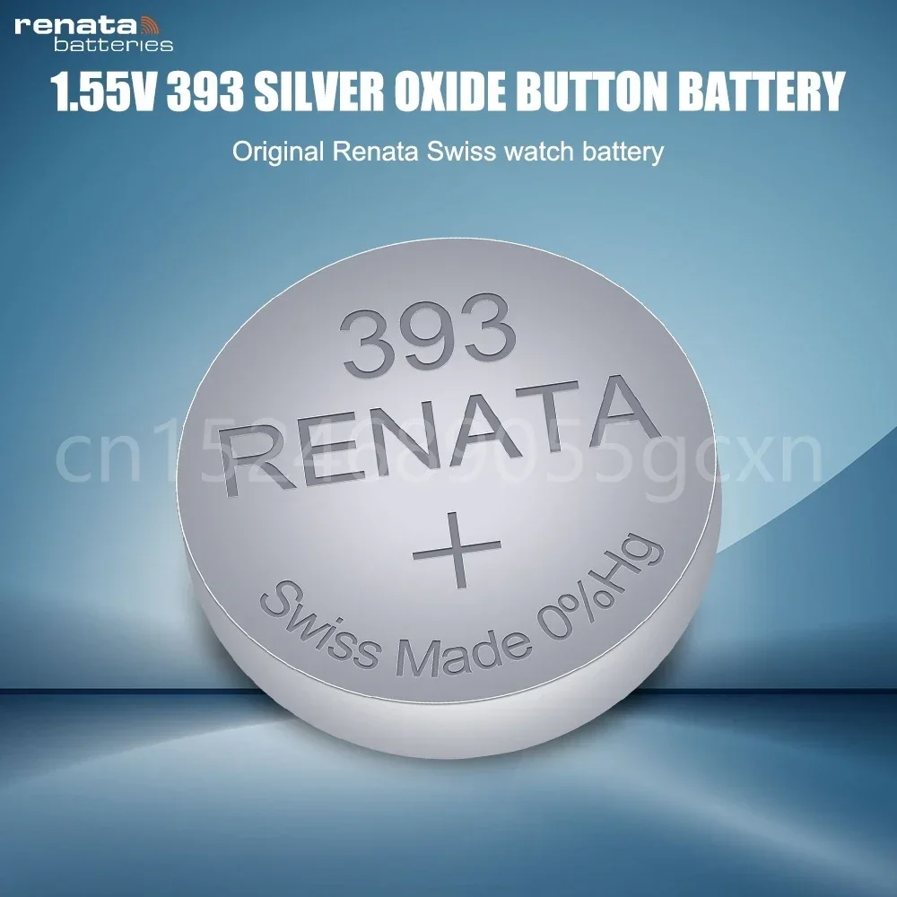 Original Brand New Renata 393 SR754W 754 1.55V Silver Oxide Battery for Watch Calculator Swiss Made Button Coin Cell