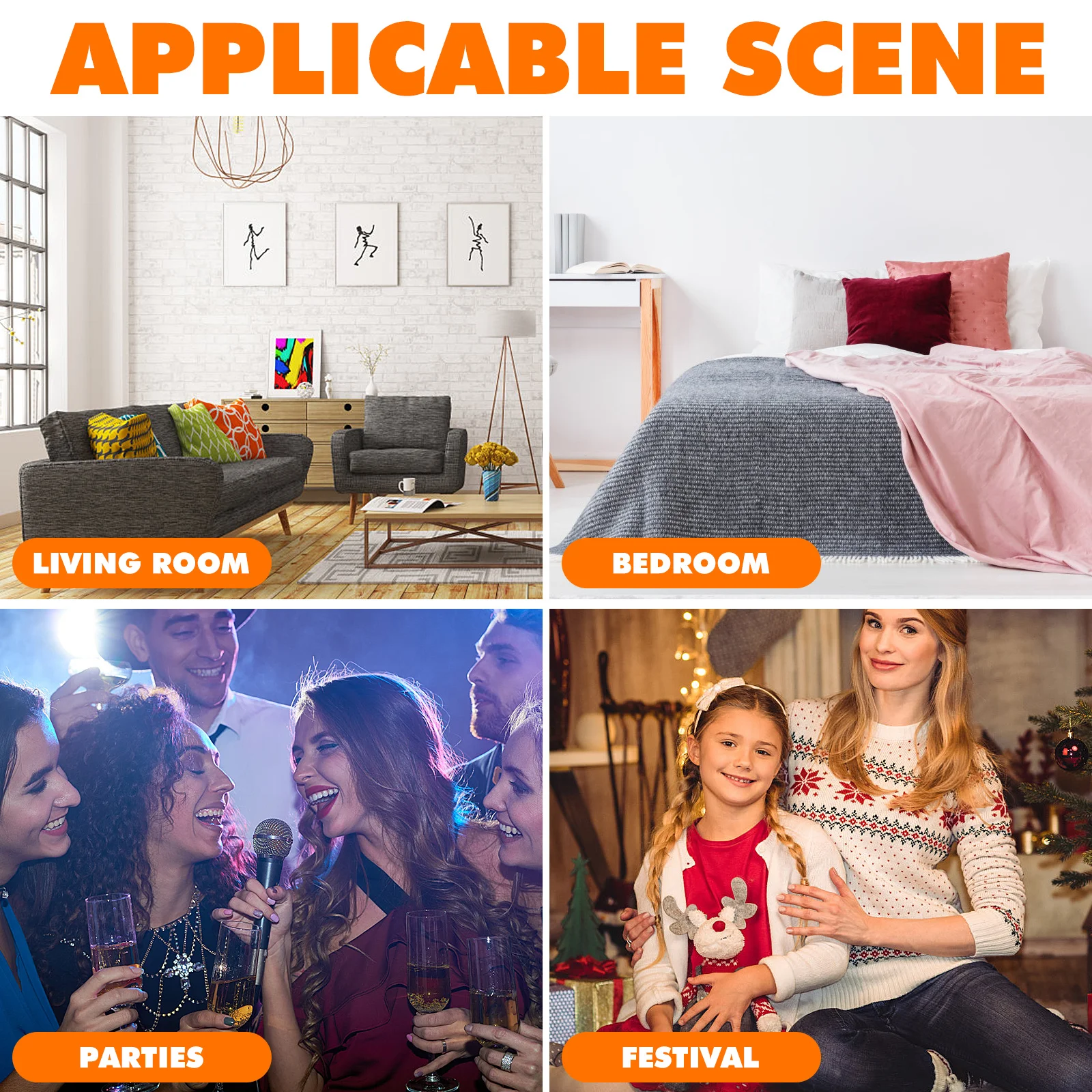 파티 저녁 식사 침실 크리스마스를 위한 운영되는 광섬유 LED 조명 3색 변화하는 낭만적인 장식 램프