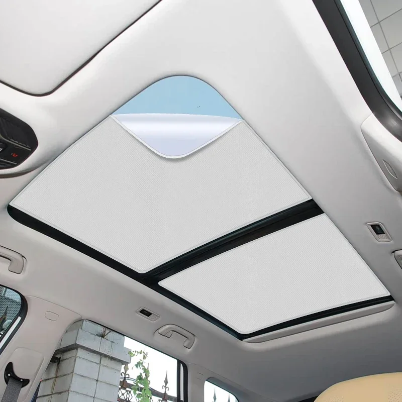 Car Suede Fabric Anti-uv Electrostatic Adsorption Sunroof Sunshade Auto Heat Insulation Skylight For GWM STARRAY ATLAS 2023-2026