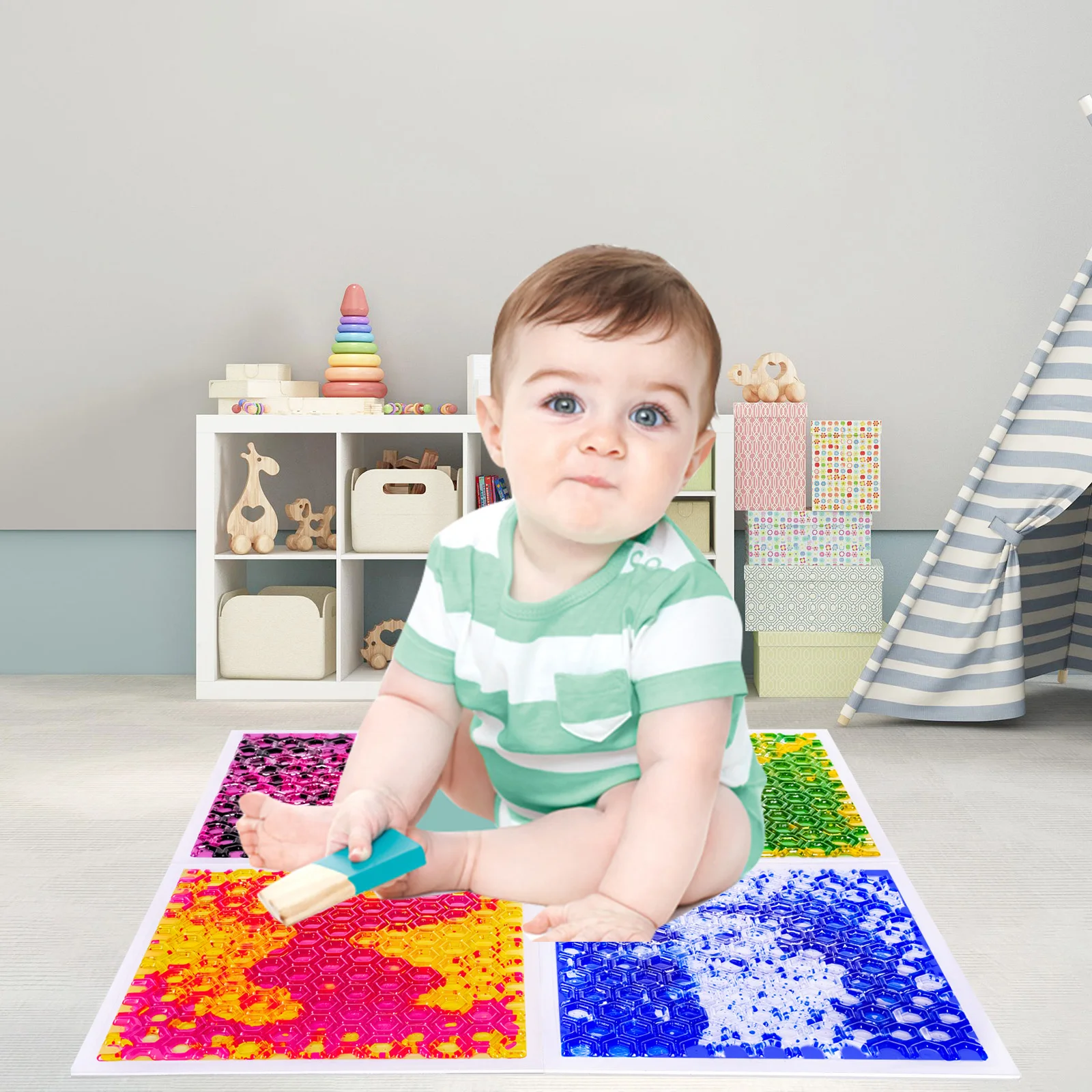 

Visual Sensory Toys for Kids Tactile Exploration on Sensory Mat - Educational Exploration Tools