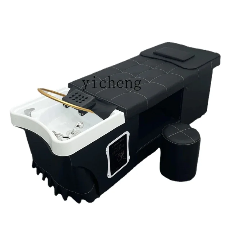 

with Water Heater Fumigation Water Circulation Head Therapy Shampoo Chair Hair Salon Beauty Salon Full Lying Bed