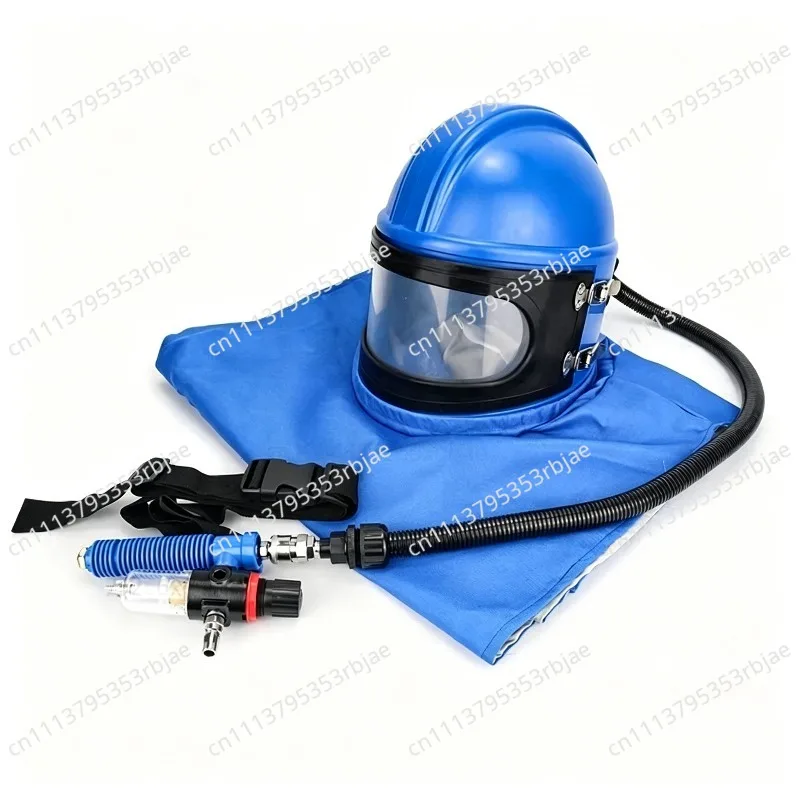 Sand Blast Helmet, Sandblasting Hood with Air Breathing Hose