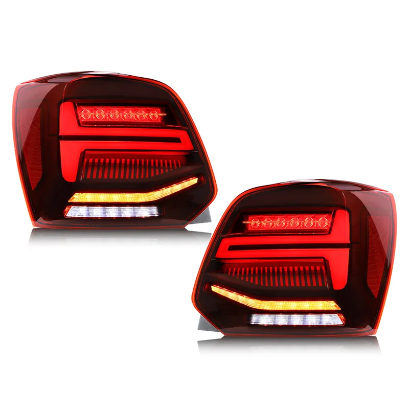 Car Taillight Assembly Dynamic Streamer Turn Signal Indicator Tail Lamp Brake Reverse Fog Running Light For Vw Polo 11-17