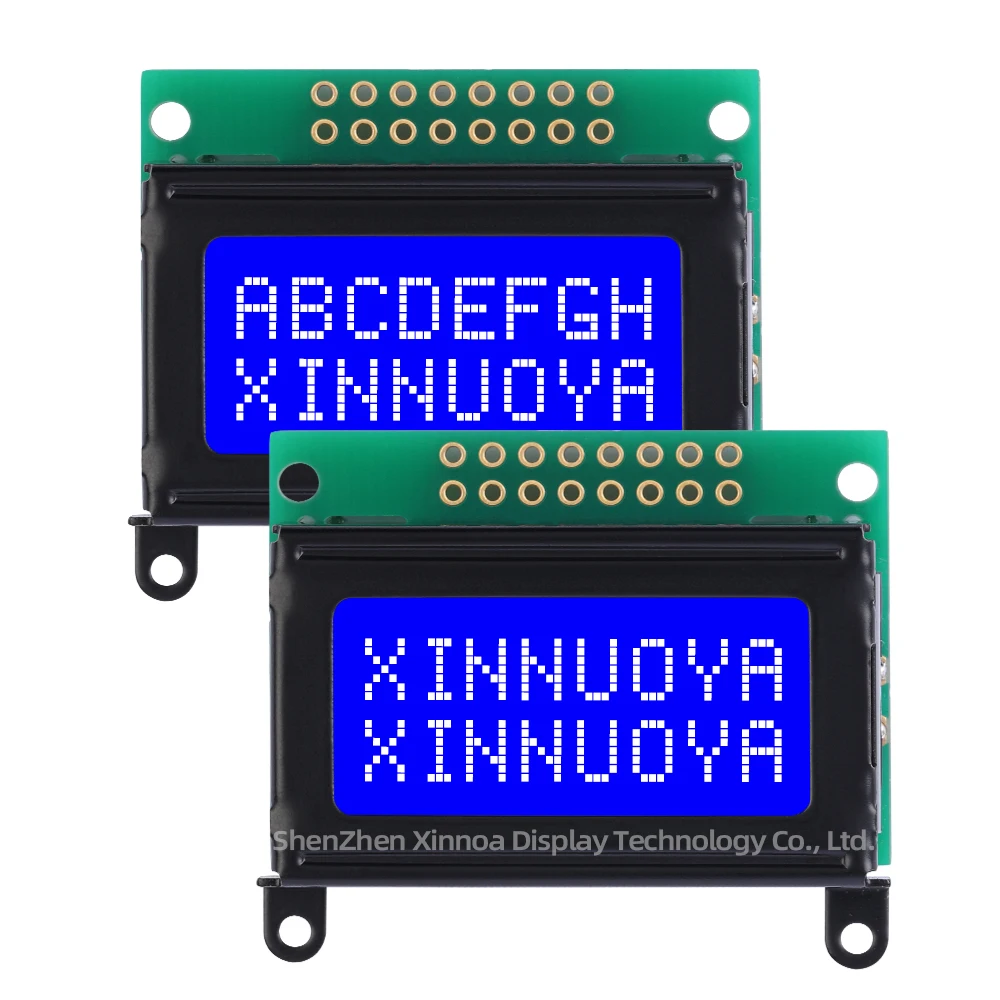 XNY 8x2 LCD module 0802 character display screen gray white light with backlight built-in SPLC780D HD44780 controller