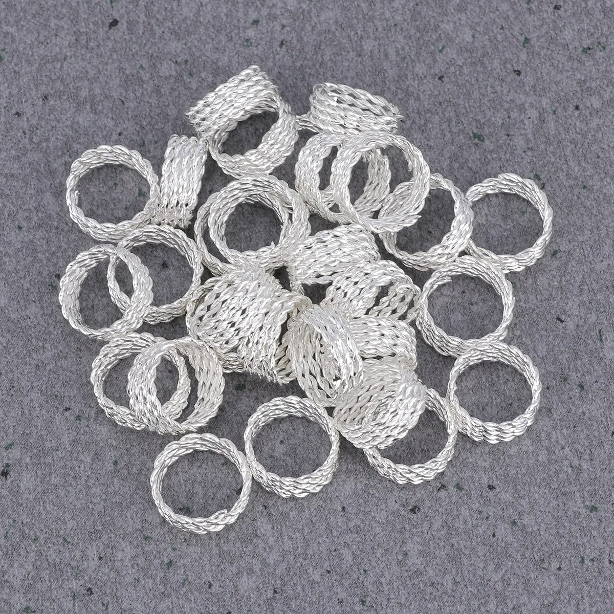 

30Pcs Hair Extension Rings Crimp Beads for Dreadlocks Braiding Adjustable Tightness Grip Hold Human Hair Securely Undetectable