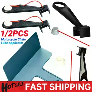 Lubricant Straw Holder Positioner Applicator with Motorcycle Chain Oil Storage Tool Mess-Free Chain Wax Chain Cleaner Attachment