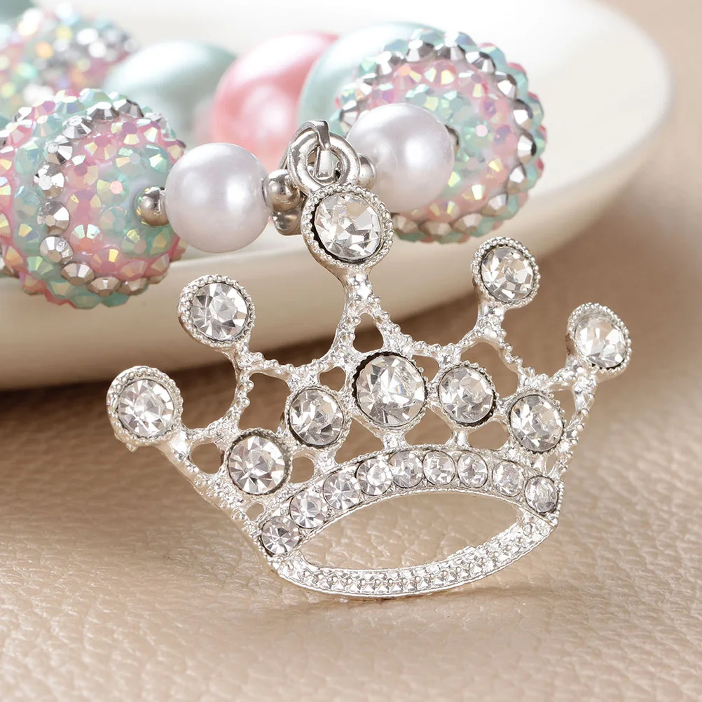 

Colorful Necklace Chunky Pendant Girl Baby Birthday Bead Beaded