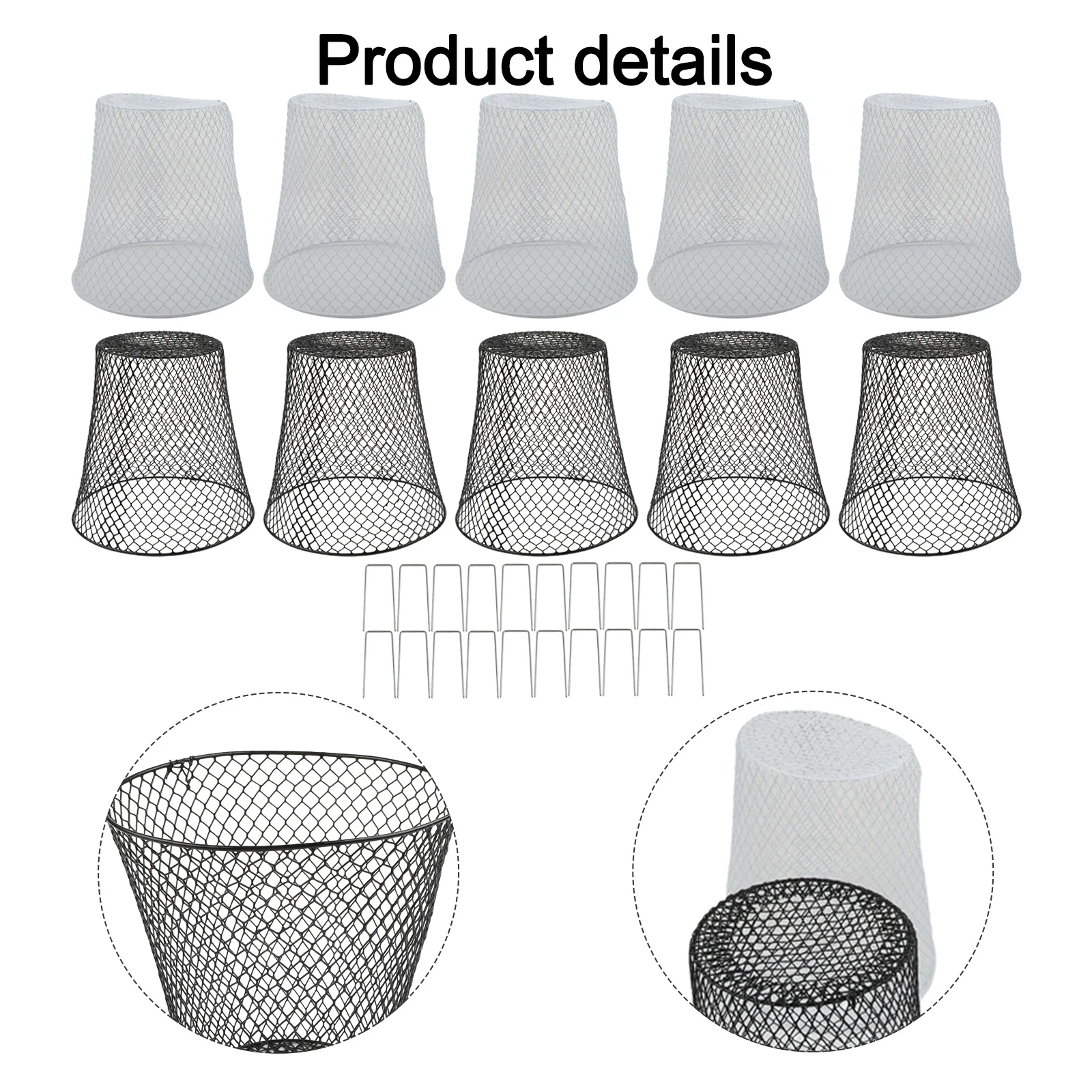 9.1*9.1 Inches Plant Protection Covers Indoor Plant Cover Wire Plant Covers Ample Coverage For Plants Protective Garden Cover