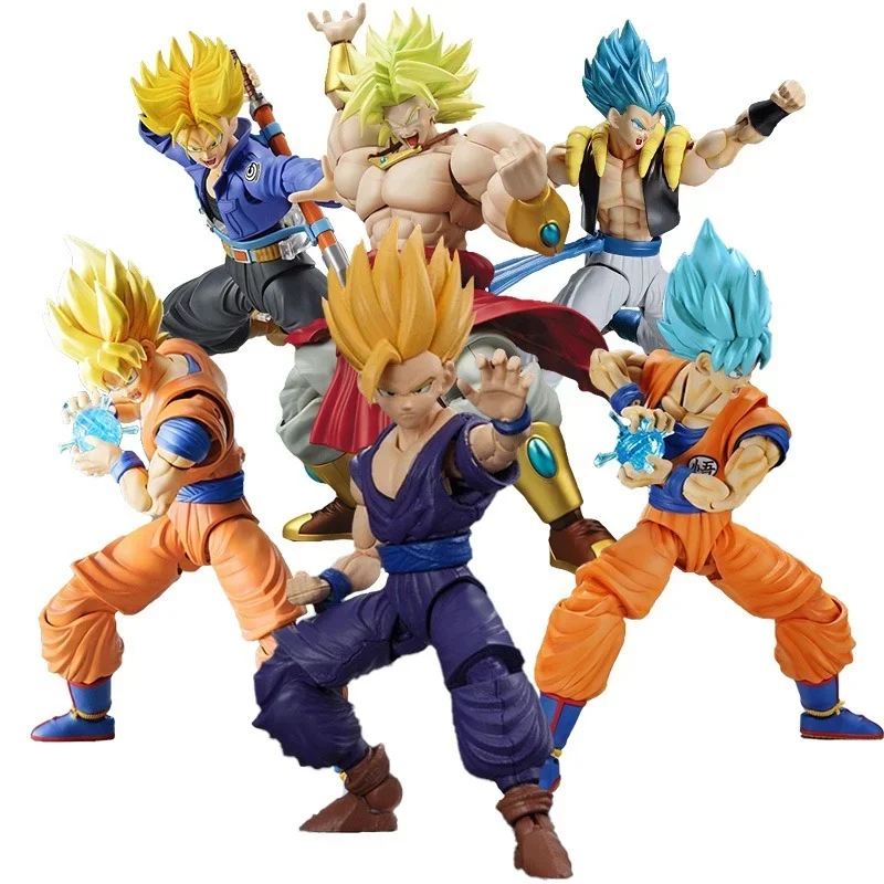 Bandai Dragon Ball Figure-rise Son Goku Son Gohan Vegeta IV Trunks Gogeta Broli Action Figures Assembled Toys Pvc Birthday Gift