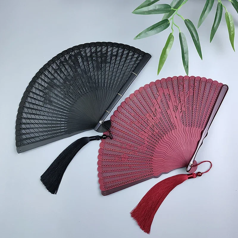 The product can be customized.Full bamboo folding fan 6 inch fan Chinese style antique style women's openwork