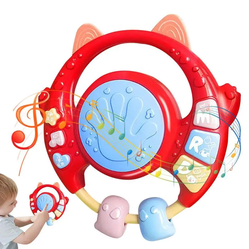 

Kids Musical Drum Sensory Drum Sensory Music Toys Toddler Sound And Light Percussion Musical Sensory Toy For Kids 6-12 Months