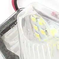 For Honda CR-V Fit Jazz Odyssey HRV FRV Stream 2Pcs 18 SMD 12V White Canbus LED License Plate Light Car Number Plate Lamp