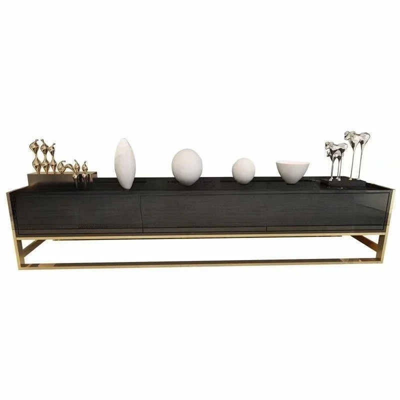 Light luxury post-modern solid wood, TV cabinet, living room simple audio-visual cabinet with drawers, storage cabinet
