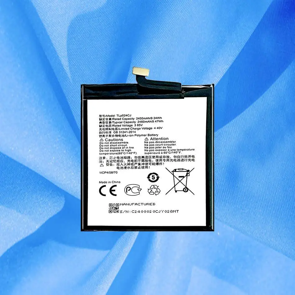 Аккумулятор мобильного телефона TLP024C1 TLP024CJ 2400 мАч для Alcatel A3 OT-5046 Shine Lite OT-5080 5080X OT-5046D OT-5046Y 5046D 5046Y