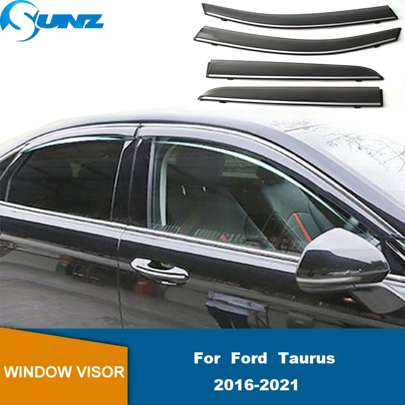 

Window Visor Rain Guard For Ford Taurus 2016 2017 2018 2019 2020 2021 Car Window Rain Shelter Shield Door Visor Wind Deflector