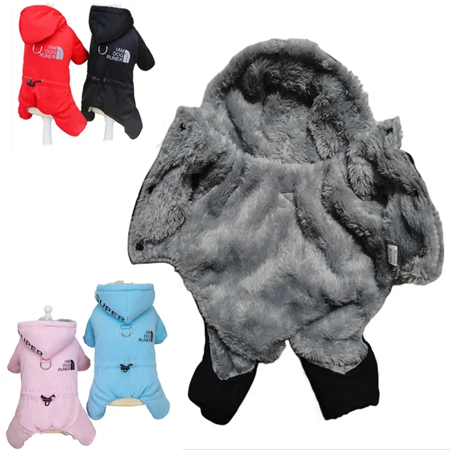 Winter Warm Pet Dog Jumpsuit Waterproof Dog Clothes for Small Dogs Chihuahua Jacket Yorkie Costumes Shih Tzu Coat Poodle Outfits