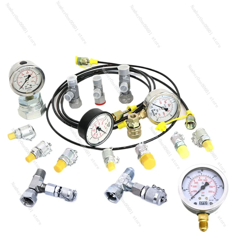 Hydraulic Oil Pressure Gauge Pressure Detector High Precision Excavator Hydraulic Pressure Gauge Pilot Pump