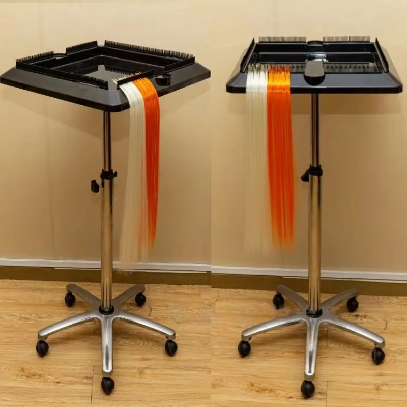 Beauty Salon Rolling Cart Tool Trolley for Hair Extension and Coloring Hairdressing Station with Wheels