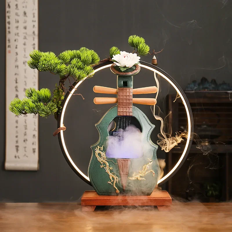 Factory direct Chinese ceramic flowing water ornaments circulating