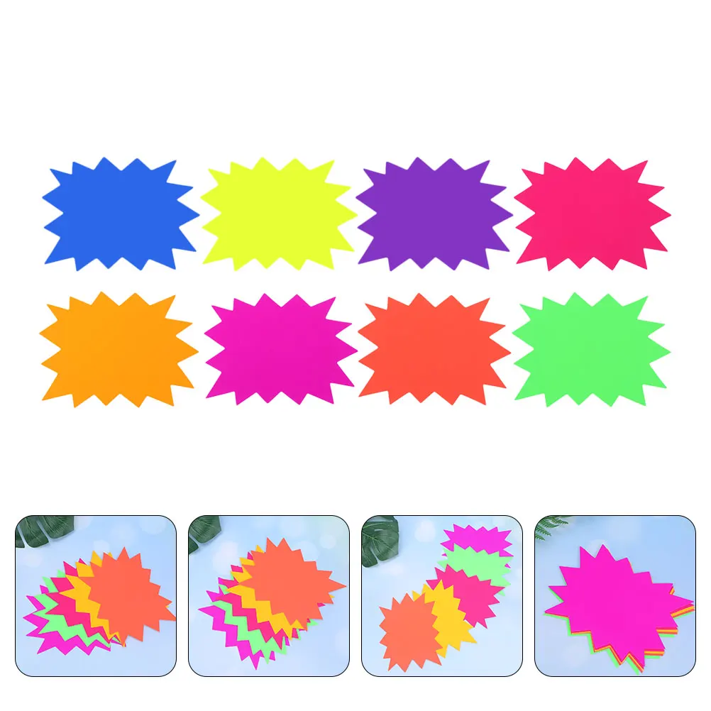 

80 Pcs Sticker Price Tags Fluorescent Paper Retail Store Sale Labels Practical Vegetable Fruit Meat Aquatic
