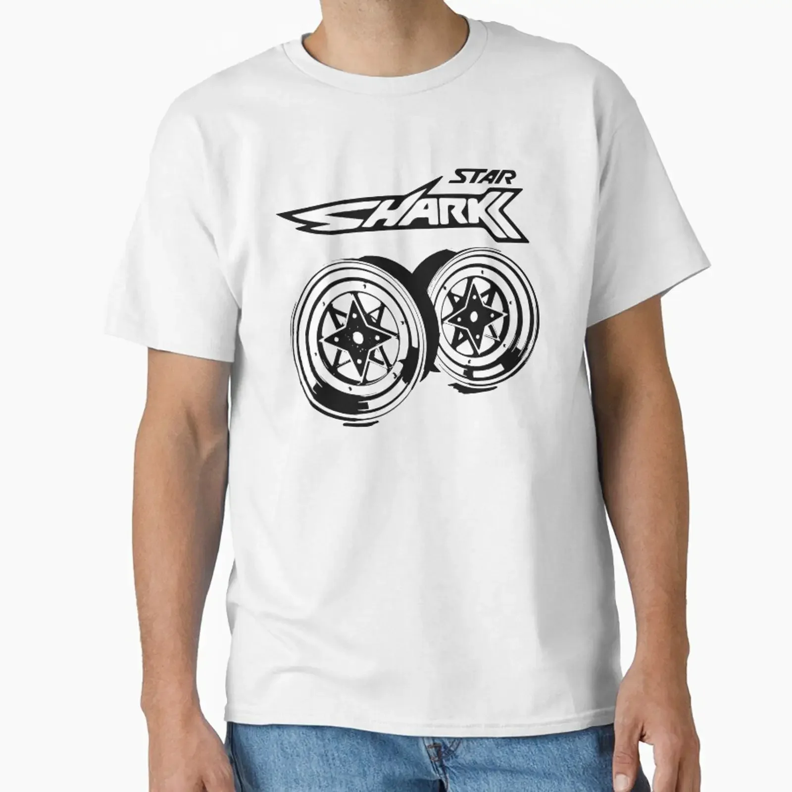SSR Star Shark designed and sold by enrique ruckus vintage Washed homme fashion Stretched Unisex Breathable graphic