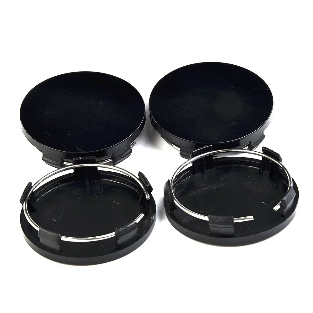 Wheel Hub Center Cap Cover Parts Truck Parts 4pcs 4x 60mm Appearance Black Silver Car Vehicle Decoration Replacement