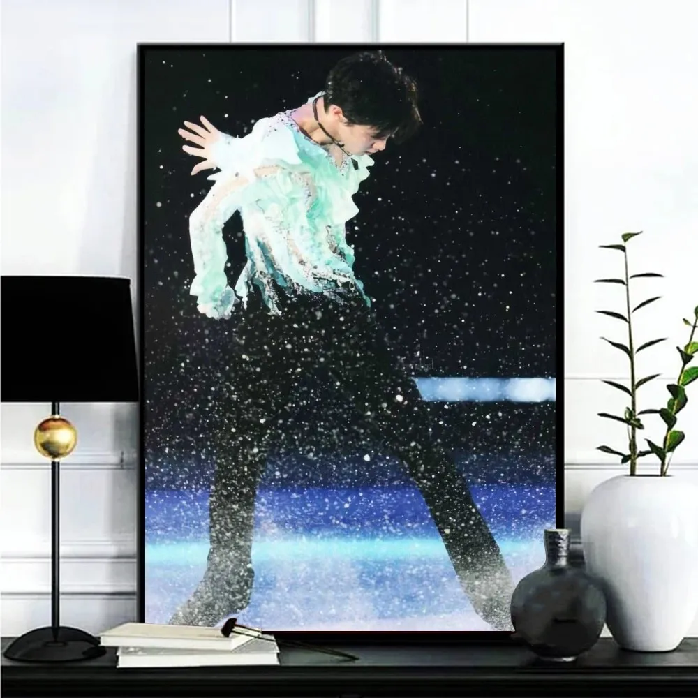 Hanyu Yuzuru Poster Gallery Prints Self Adhesive  Home Decor Decoration Wall Decals Living Room Sticker