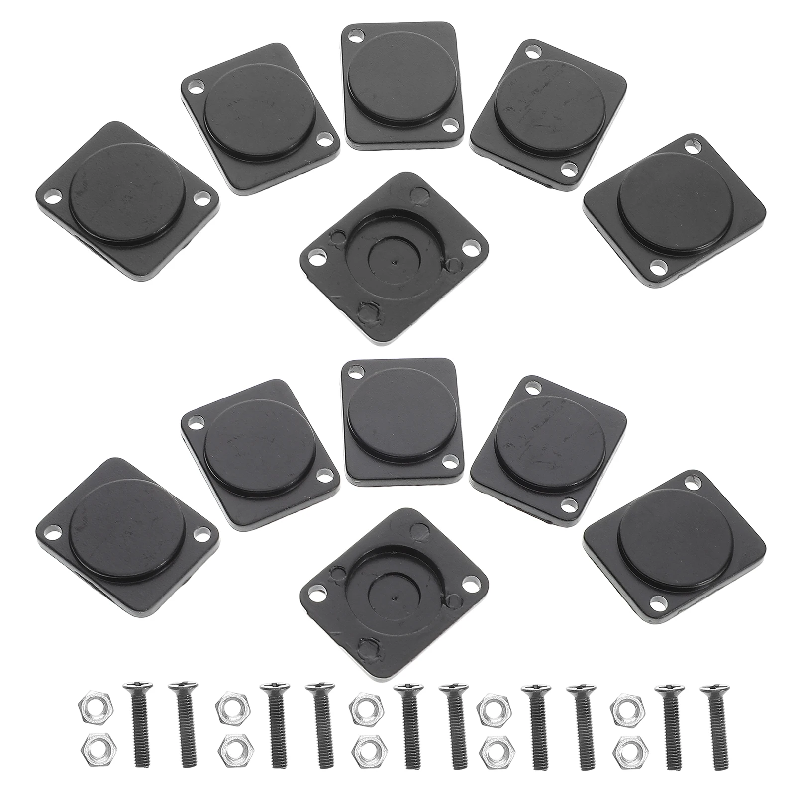 

20pcs Blank Baffle Blind Board Heavy Duty Cover Plate D Type XLR Connector DIY Mounting Panel Chassis Faceplate Easy Install