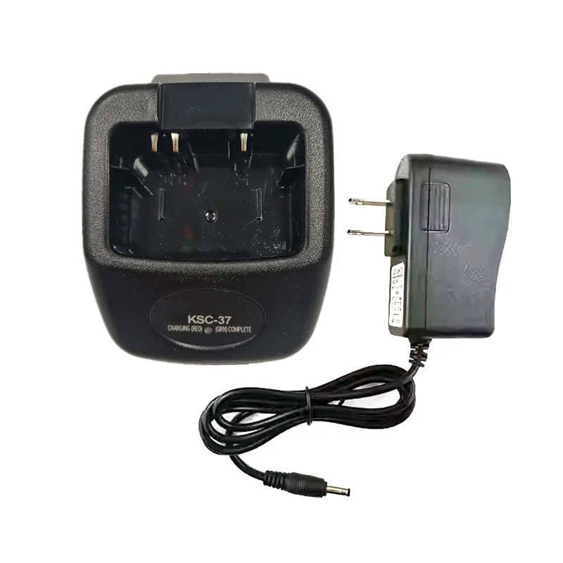 KSC-37 cargador de escritorio Walkie Talkie cargador rápido inteligente para KENWOOD TK-3230 TK-3238 Radios bidireccionales para batería de KNB-46L
