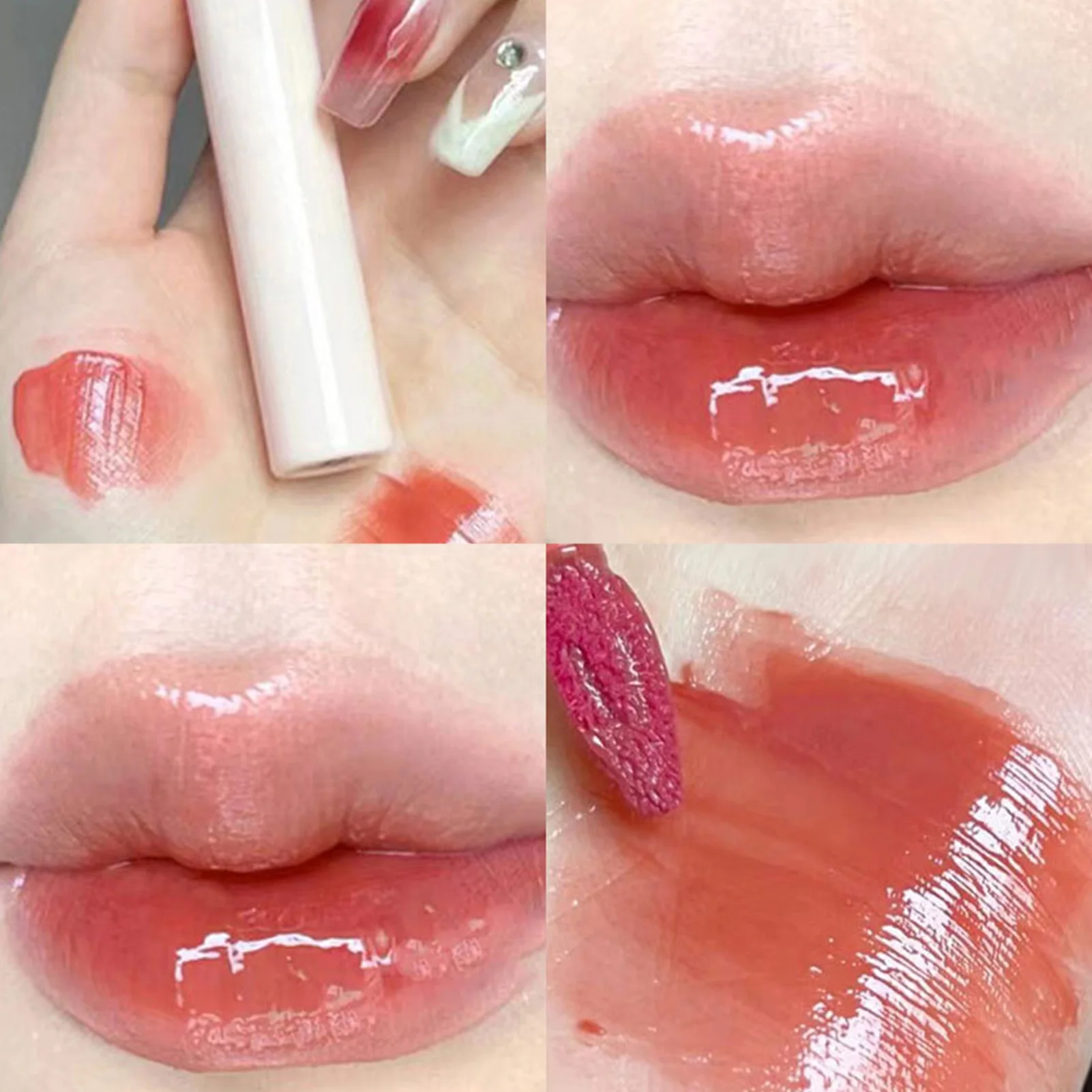 High Pigmented Shining Liquid Lipstick Glossy Color Waterproof Lip Gloss for Birthday Valentine Gift