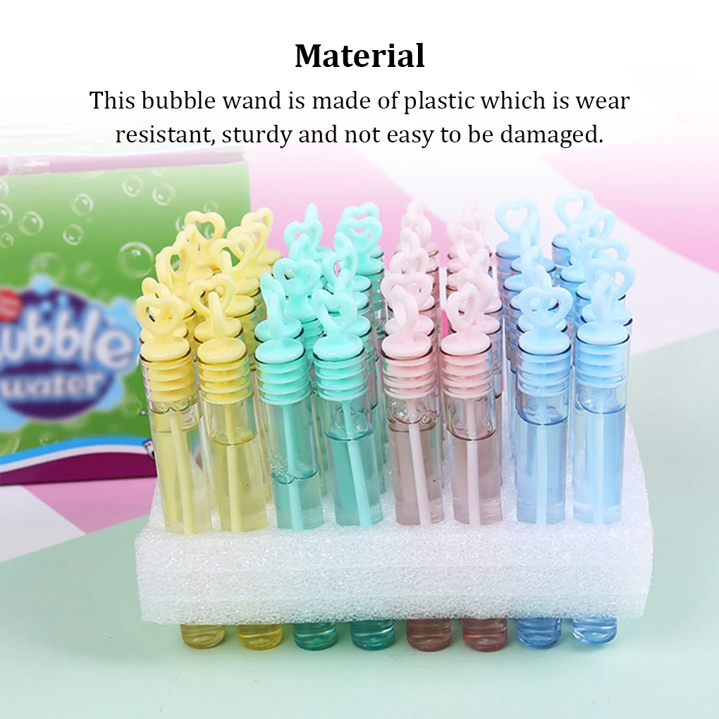 Bubble Wand Party Favor Toy Toddlers Birthday for Indoor Picnic Travel