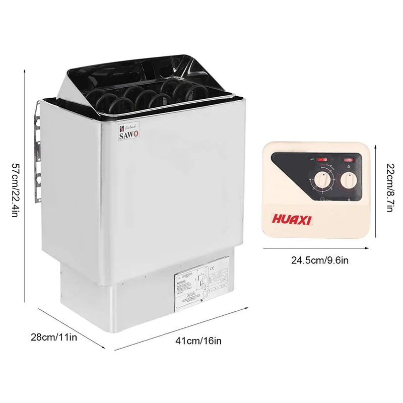 Hot selling：Sauna Room Accessories Sauna Oven 4.5KW With External Smart Controller Wet Steam Sauna Heater