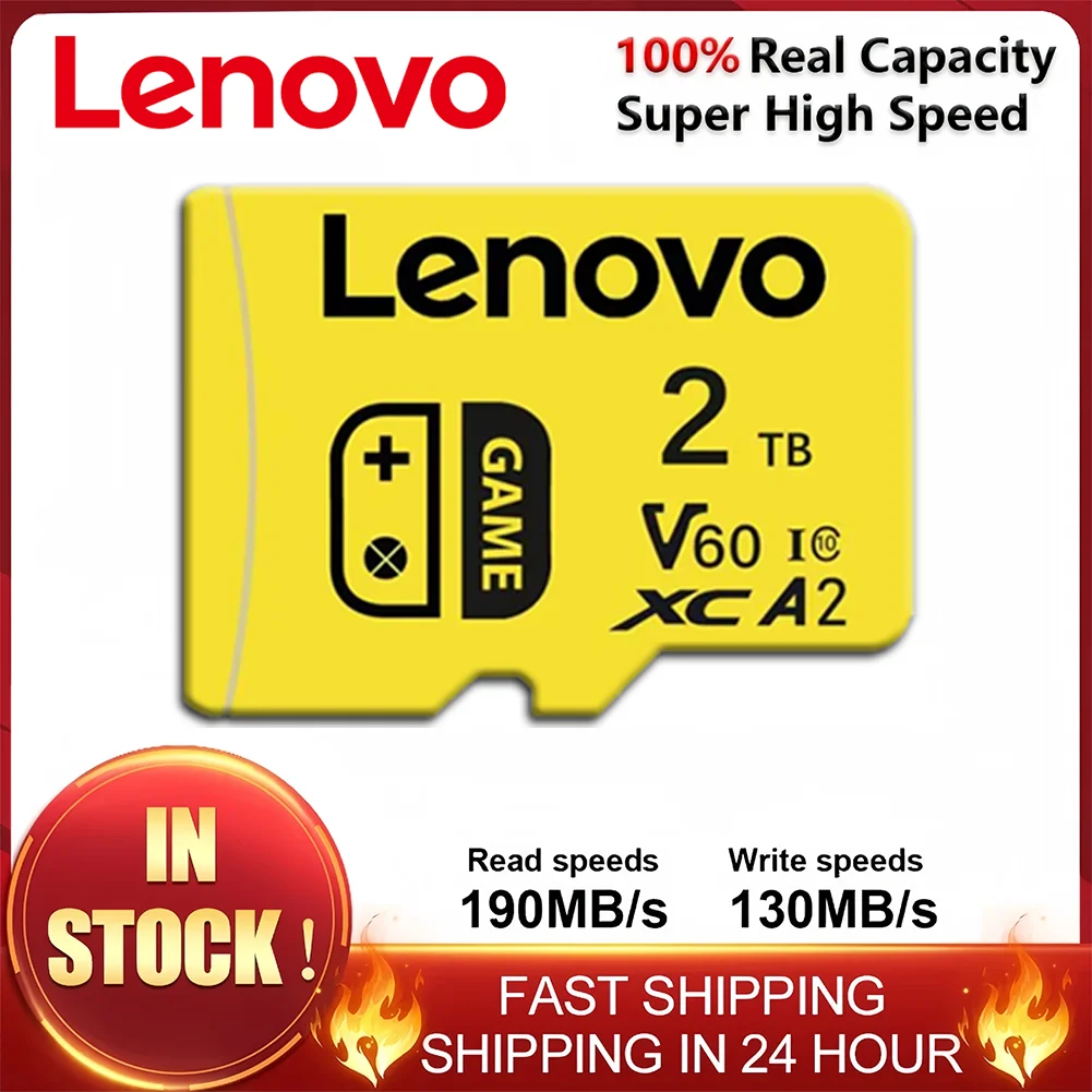 Original Lenovo 2TB Micro TF SD Card 512GB Memory Card TF/SD 128GB 256GB Mini Memory Card Class10 For Camera/Phone