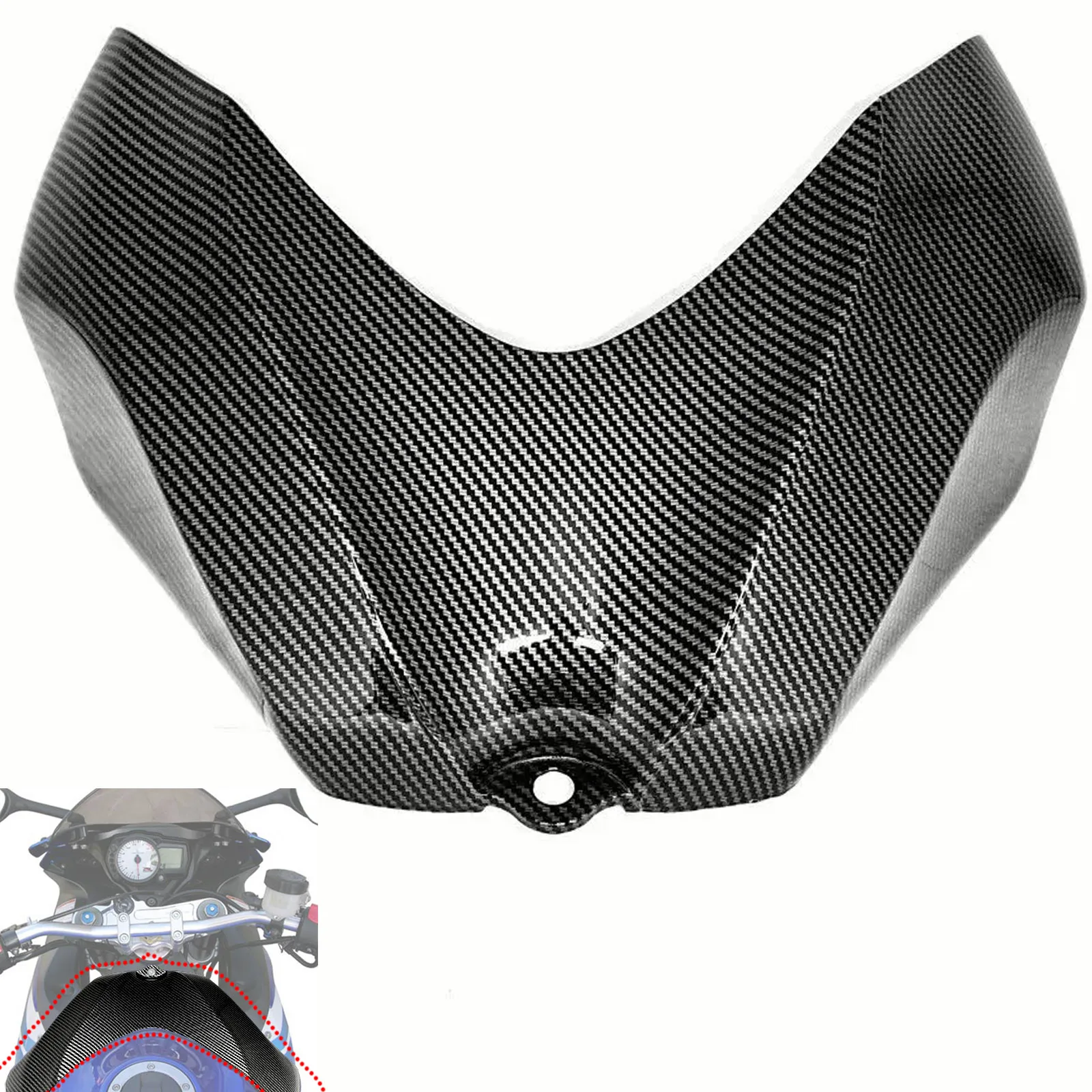 

Carbon Fiber Pattern Front Gas Tank Cover Fairing Cowl Accessories for suzuki gsxr600/750 gsx-r600 gsx-r750 2006-2007