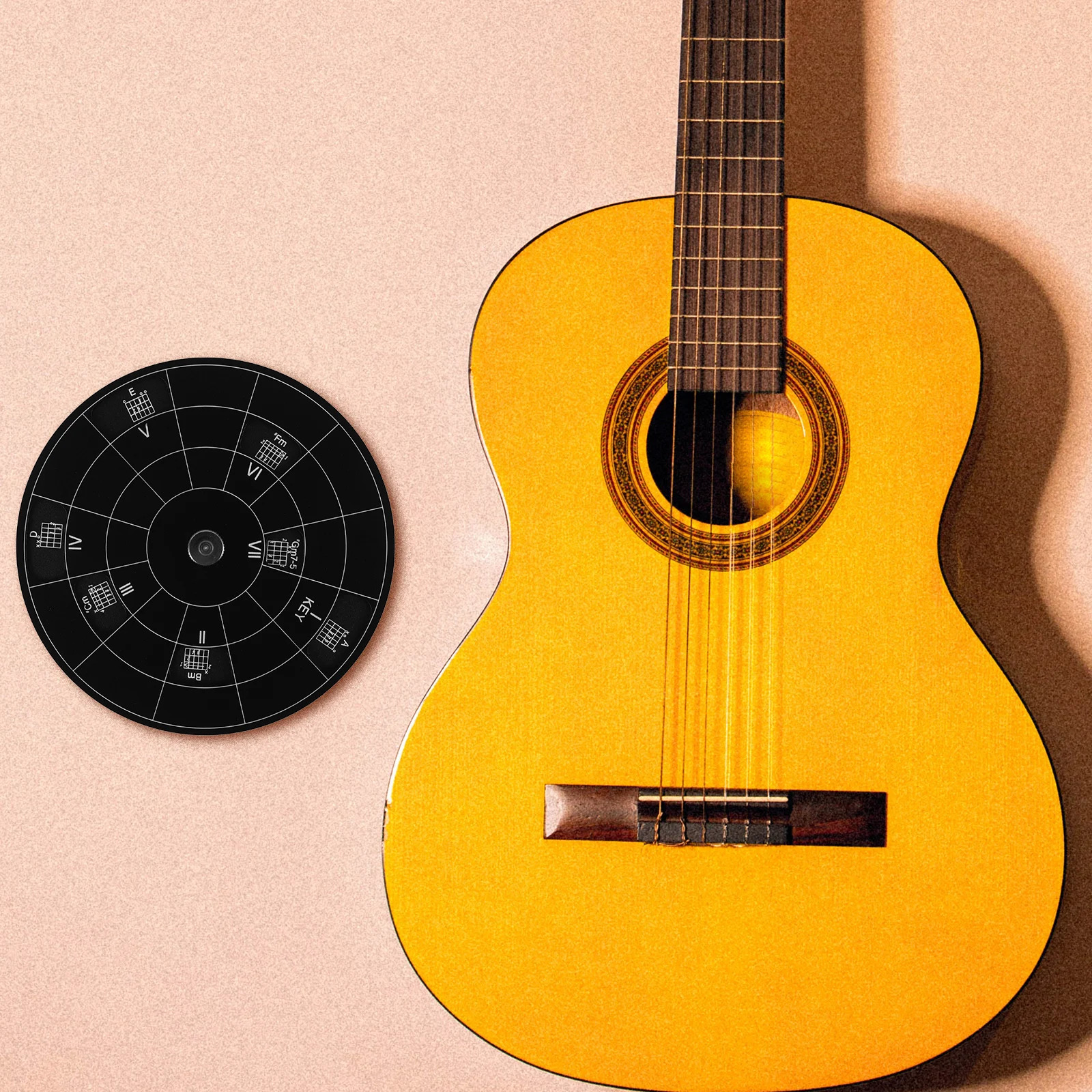 

Circle of Fifths Wheel Guitar Chord Plate Melody Tool Music for Musicians Musical