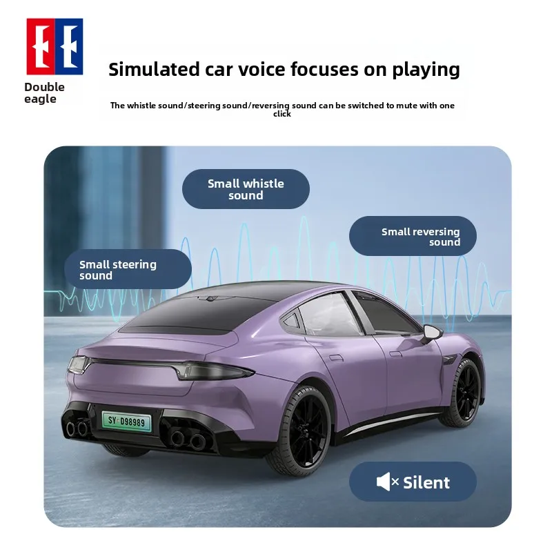 Double Eagle Remote Control Car New Energy Fast Charging High Speed ​​Drifting RC Toy Car With Sound Light Boy Children's Gift