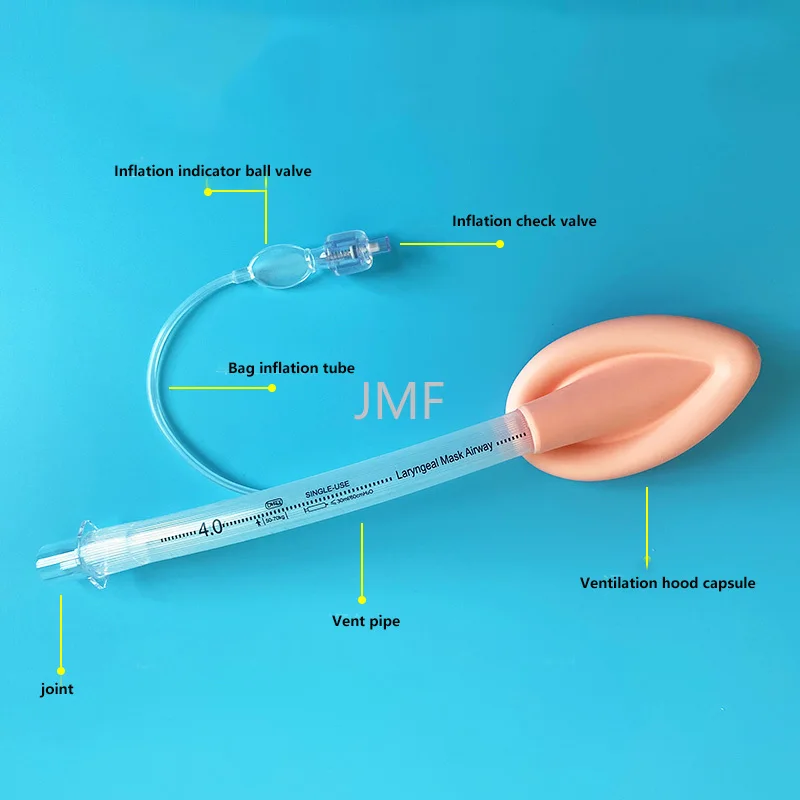 Disposable Silicone Laryngeal Mask Single Cavity Ordinary Type Medical Sterile Airway Catheter Anesthesia Emergency Supplies