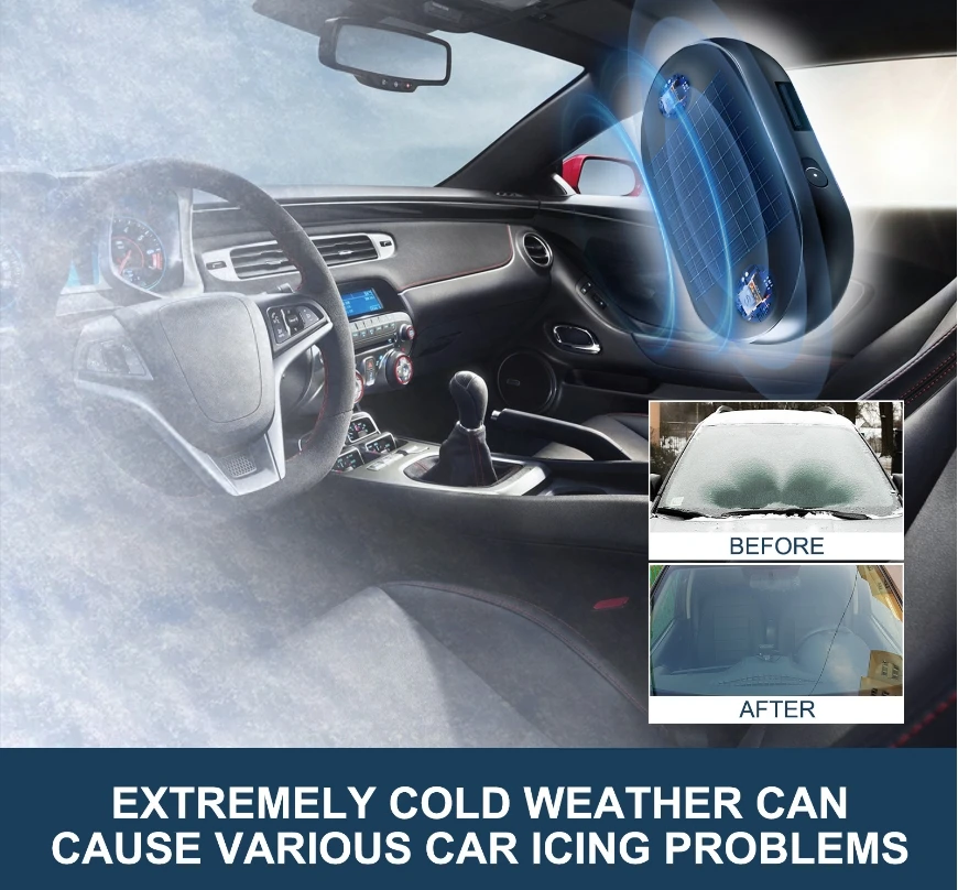 Pare-brise moléculaire électromagnétique pour voiture, dégivrage au micro-ondes, anti-glace, anti-gel, dispositif de déneigement