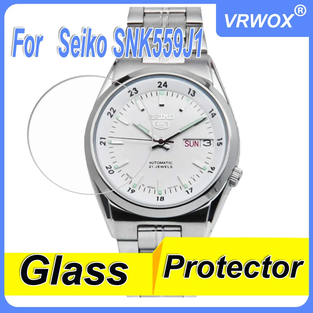 3Pcs Tempered Glass For Seiko5 SNK559J1 793 807K2 567J1 809K1 803 805K2 789K1 357  619 Watch Scratch Resistant Screen Protector