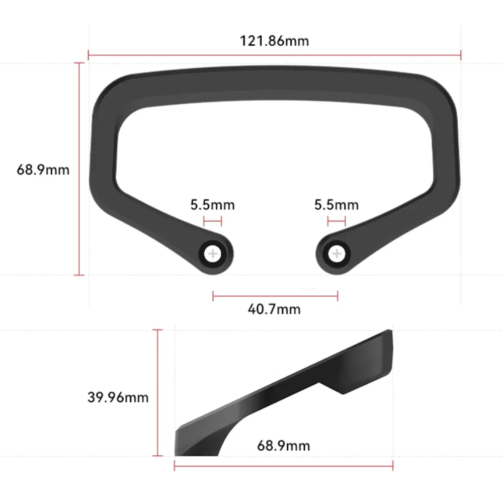 مقبض لوح التزلج الكهربائي مقبض حمل لوح التزلج العالمي لسبائك الألومنيوم ذات العجلات الأربع #2