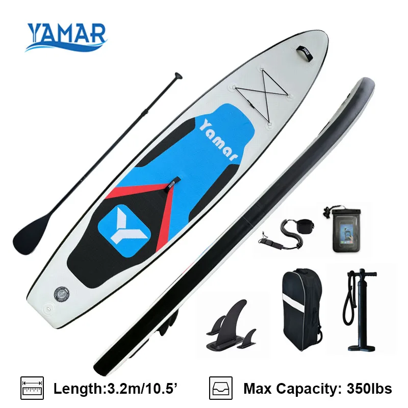 YAMAR MARINE Inflatable Paddle Board Single Layer SUP Stand Up Surfboard Standing Boat Board Multifunctional Exploring Board