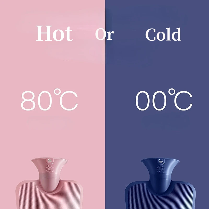 1000ml/2000ml Hot Water  Bag Large Size  Hot Water Bag for Period Pain Warm Belly with Cover Bag  Portable Water Bottle Hot Bag