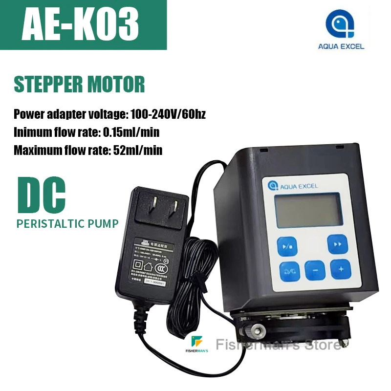 AQUA EXCEL-High Precision Peristaltic Pump, Coral Reef Tank, Aquarium Calcium Reactor, Circulation Dosing