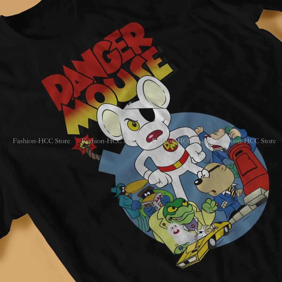 Danger Mouse Cartoon Movies Characters T Shirt Harajuku Teenager Gothic High Quality Tshirt Large O-Neck Streetwear