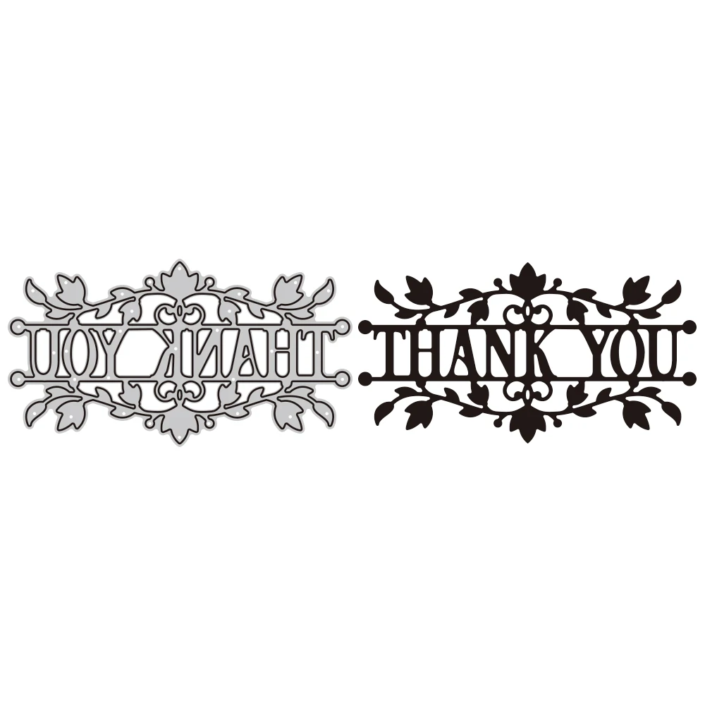 Thank You Words Metal Cutting Dies For DIY Scrapbooking Cutting Die Paper Cards Embossed Decorative Craft Die Cut New 2023