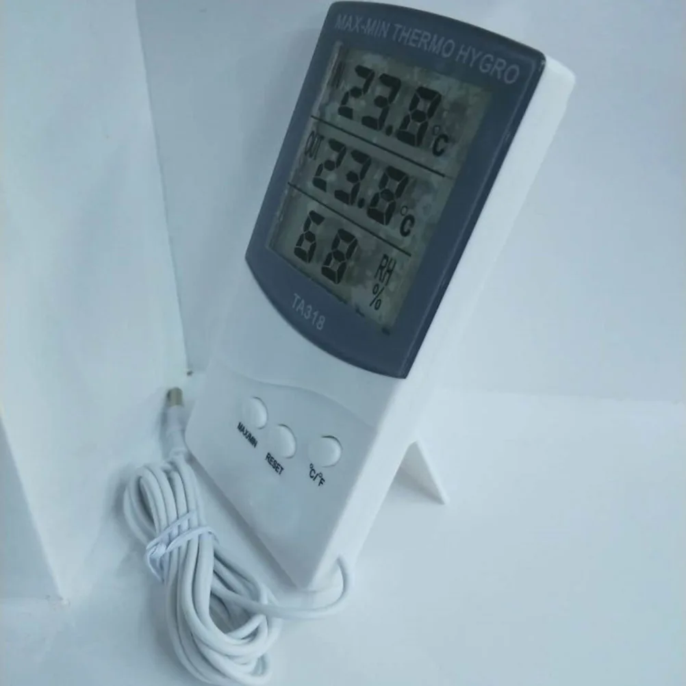 

Digital Hygrometer Thermometer High Precision Large LCD Display Multi Function Temp Humidity Min Memory