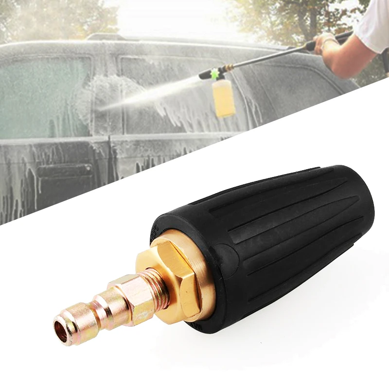 

Universal Car Washing Tool Parts Auto Water Gun Nozzle 1/4" High Pressure Washer Rotating Turbo Nozzle Spray Tip 4.0 GPM 3600PSI