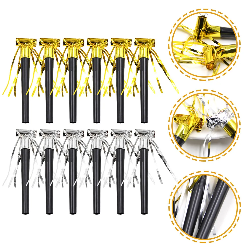 

60Pcs Party Blowers Creative Blowouts Noisemakers Fringed Whistles for Birthday Holiday Carnival Celebration Kids Party Favors