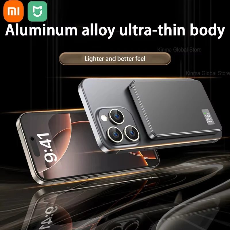 Xiaomi 500000mAhPD22.5W شحن سريع محمول مغناطيسي لاسلكي قوة البنك بطارية خارجية ل Magsafe آيفون سامسونج