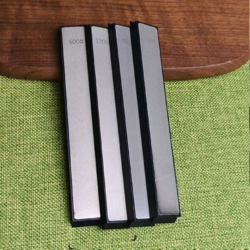 2pcs Diamond Sharpening Stones Set Multi-Grit Knife Tool Sharpener with Angle Guide for Outdoor Kitchen Use